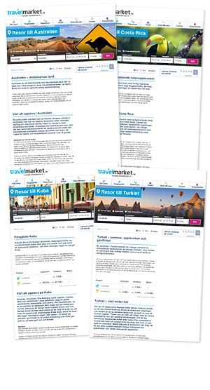 Hitta resor till många olika länder